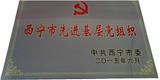 中共西宁市委授予先进基层党组织